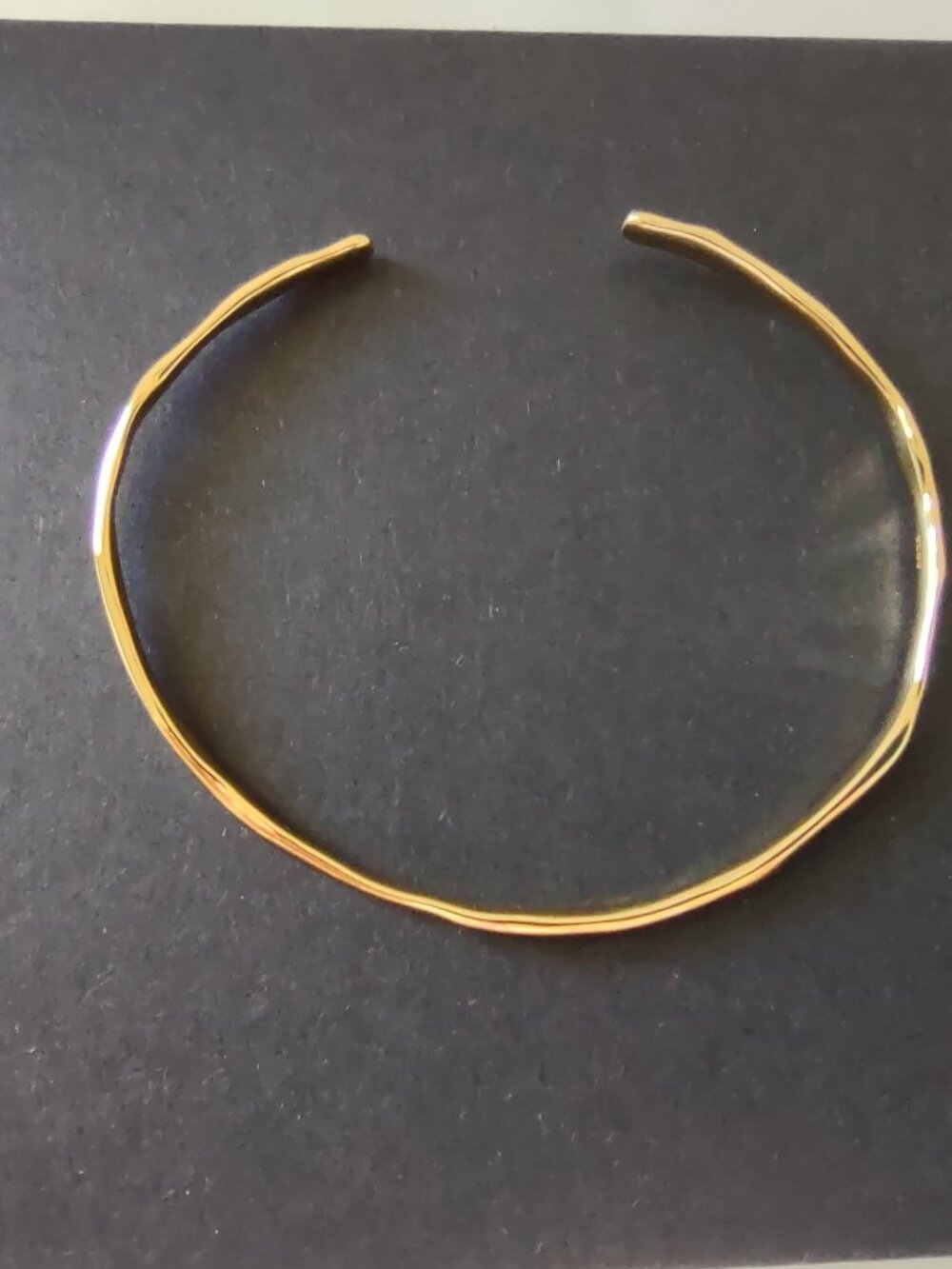 Cuff Bangle Bracelet 6.5 -7"L Sterling Silver 925-Gold Plated NEW
